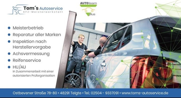 Tom's Autoservice, KFZ-Werkstatt in TELGTE